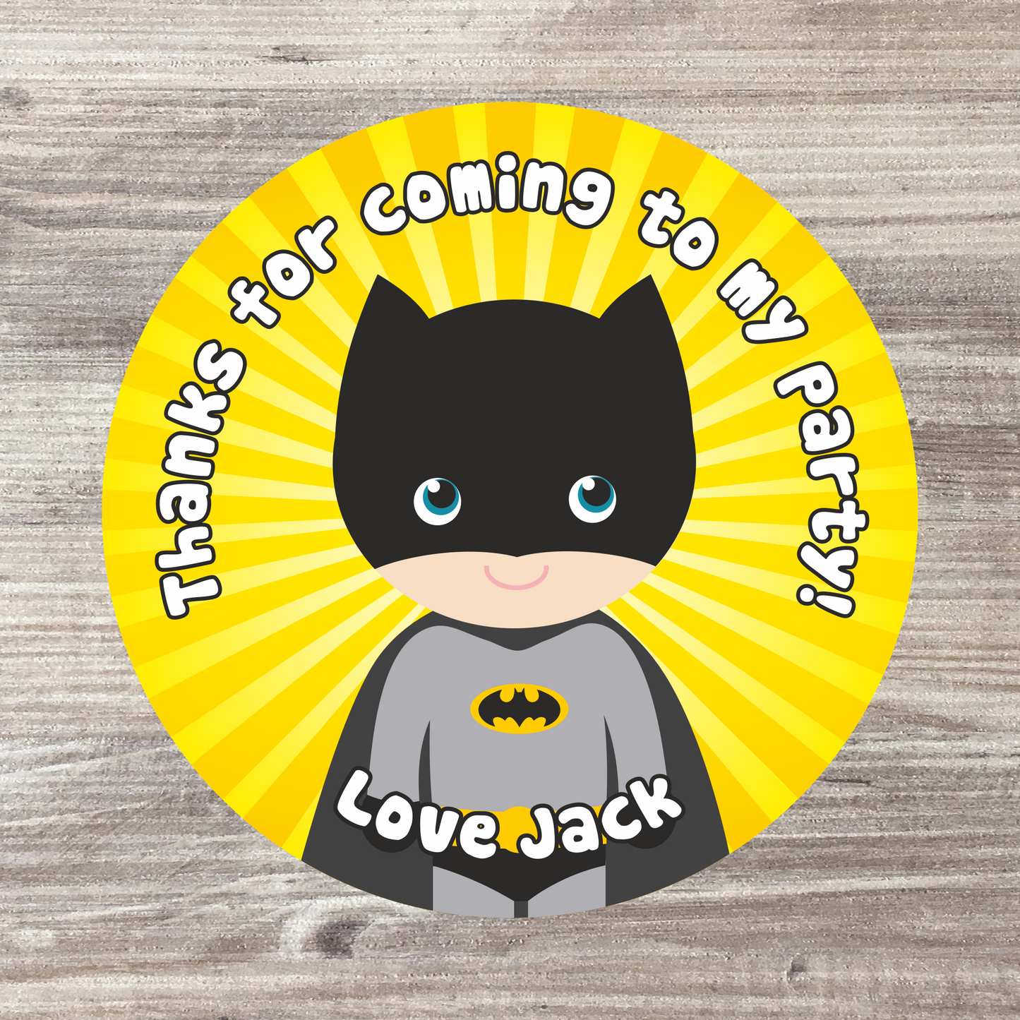 48 x Personalised Birthday Stickers - TV Characters