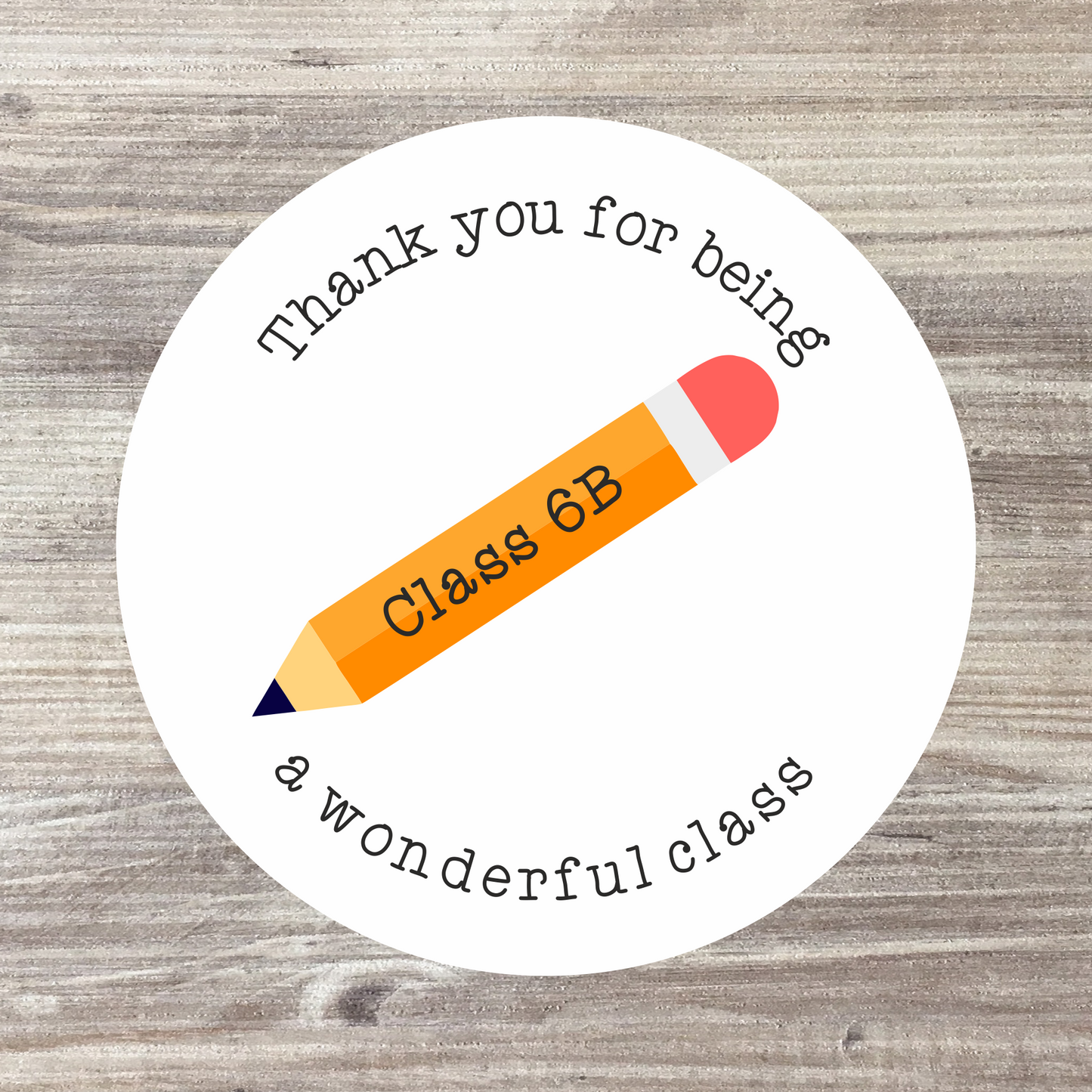 48 x Teacher Gift Stickers for Schools- Pencil Design