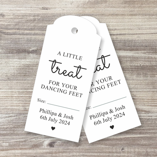 30 x Dancing Feet Gift Tags - Design 4