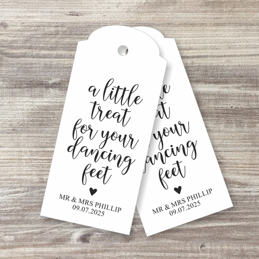 30 x Dancing Feet Gift Tags - Design 1