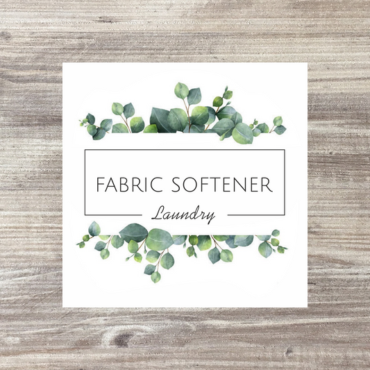 12 x Personalised Kitchen Storage Labels - Eucalyptus Design