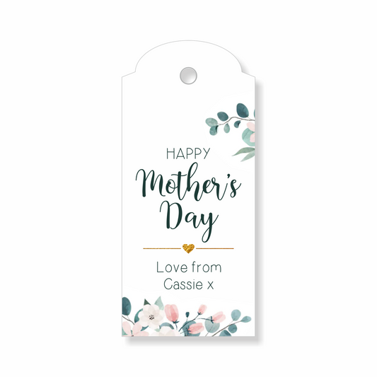 30 x Personalised Mother's Day Gift Tags, Thank You Tags, Labels, Custom Gift Tags